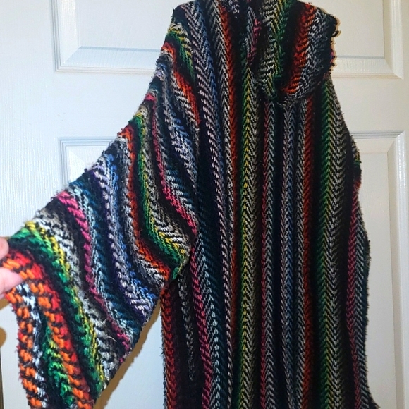 Earth Ragz Hoodie [Uni-sex] Multi-color- Woven Pullover Size Small - Picture 7 of 7